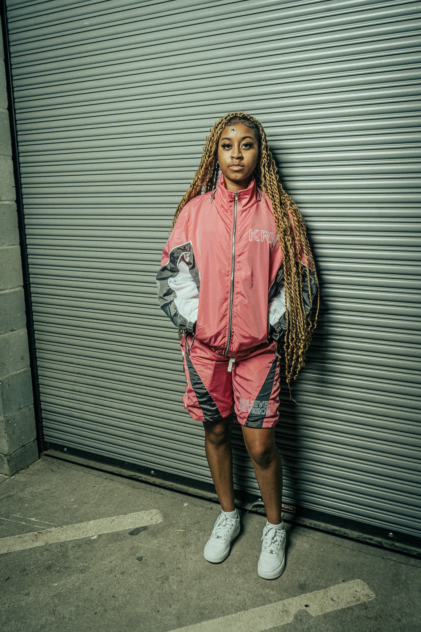 KRV Pink Track Jackets
