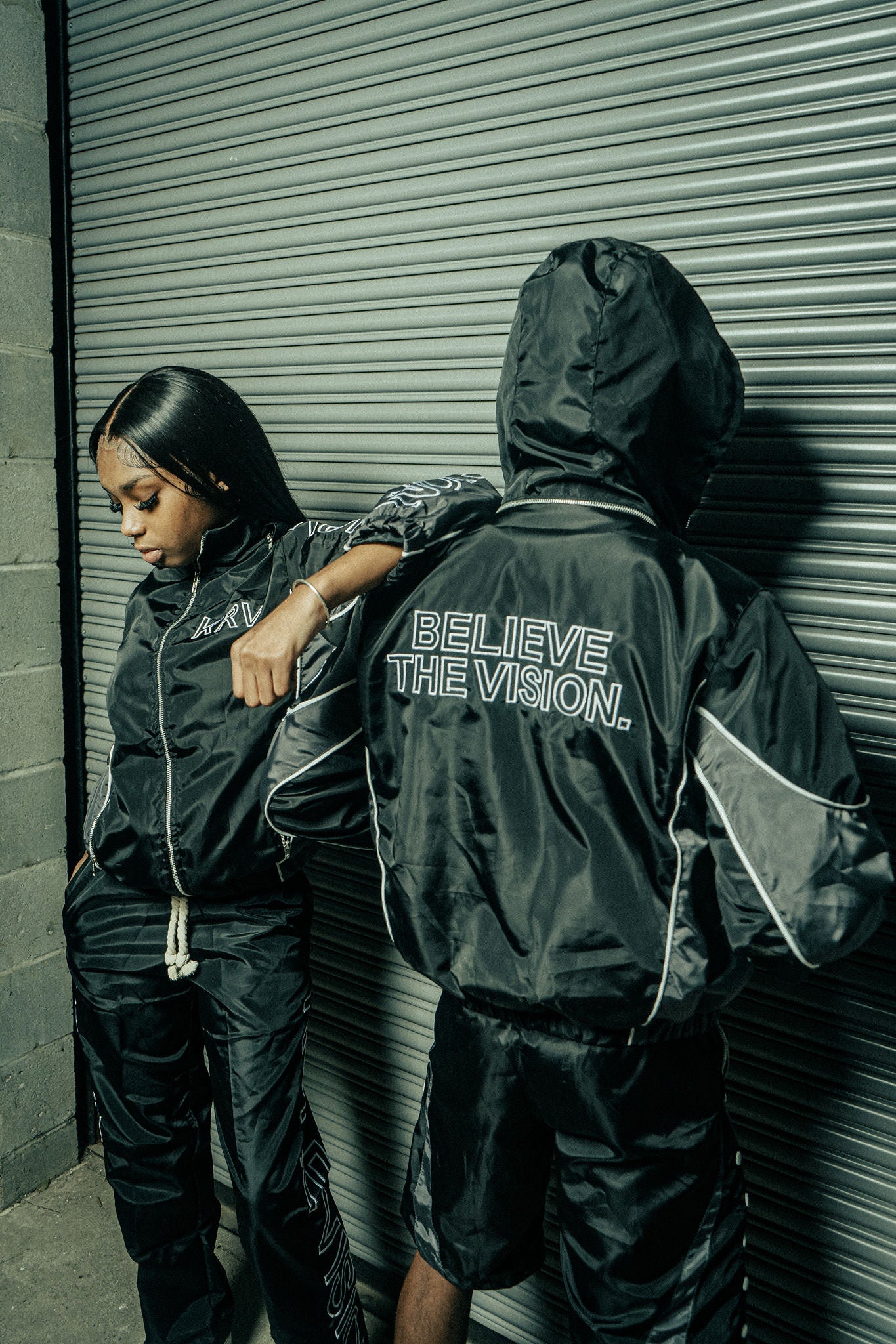 KRV Black Track Jackets