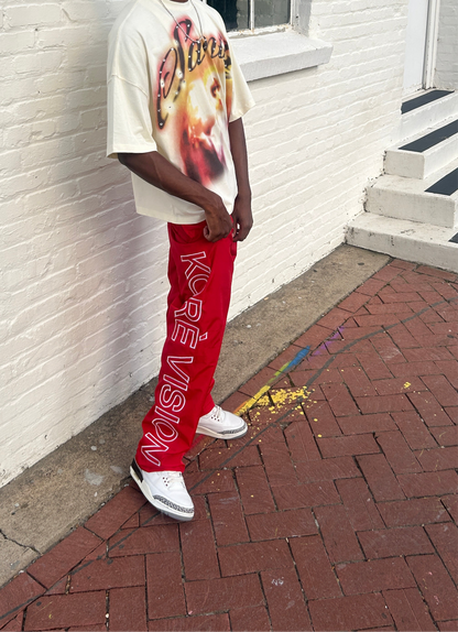RED TRACKPANTS