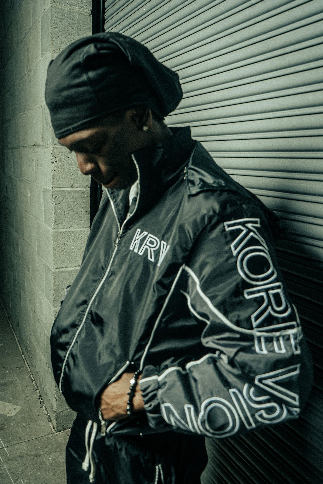 KRV Black Track Jackets