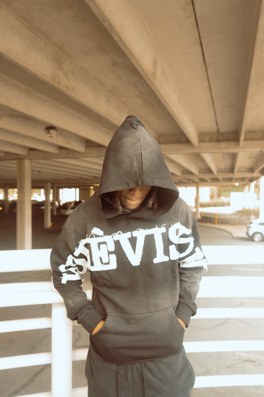 BLACK OVERSIZED HOODIE