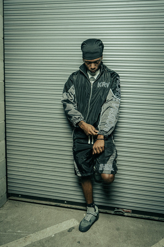 KRV Black Track Shorts